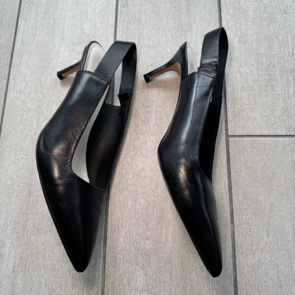 Via Spiga Blake Slingback Calf Leather Heels - Picture 3 of 4